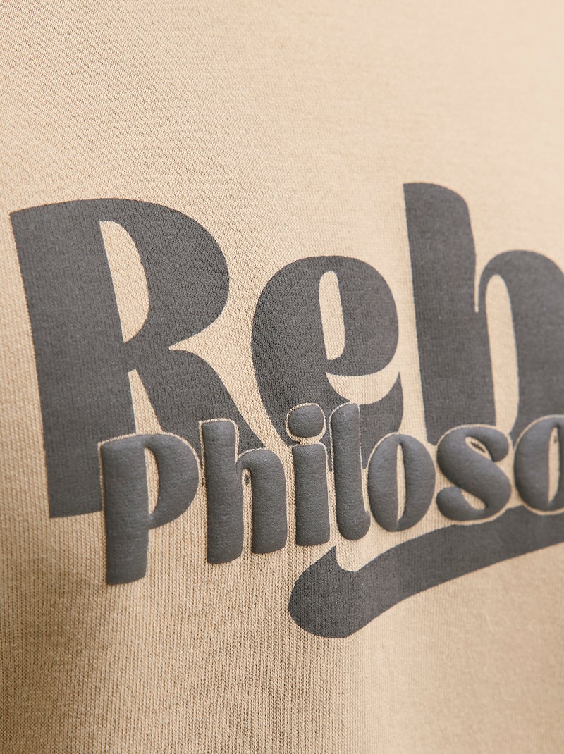 Felpa girocollo in cotone 'JJ Rebel' Beige - Kiabi