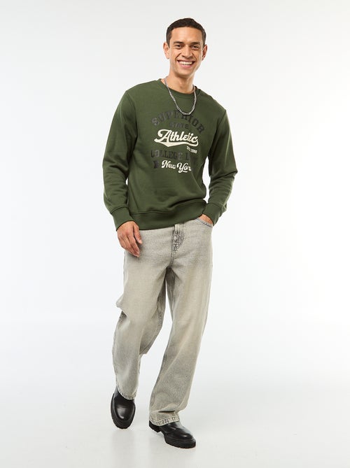 Felpa girocollo in cotone - Kiabi