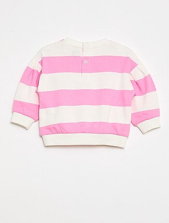 Felpa girocollo in felpa leggera con motivo