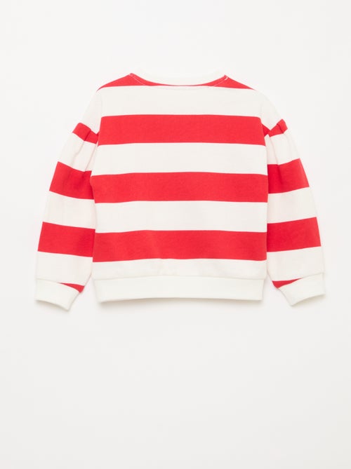 Felpa girocollo in felpa leggera con motivo - Kiabi