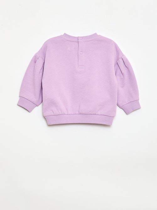 Felpa girocollo in felpa leggera con motivo - Kiabi