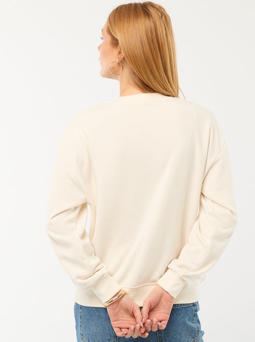 Felpa girocollo in french terry tinta unita - Kiabi Felpa girocollo in french terry tinta unita - Kiabi