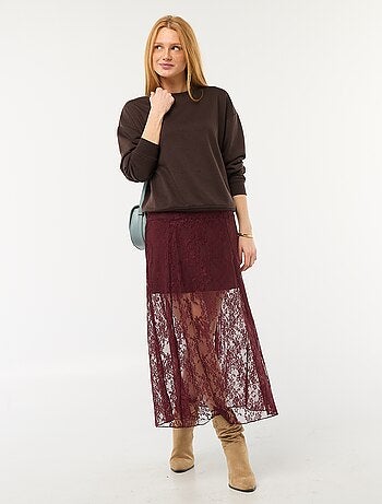 Felpa girocollo in french terry tinta unita