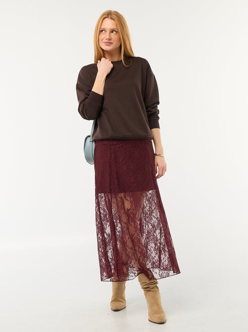 Felpa girocollo in french terry tinta unita - Kiabi Felpa girocollo in french terry tinta unita - Kiabi