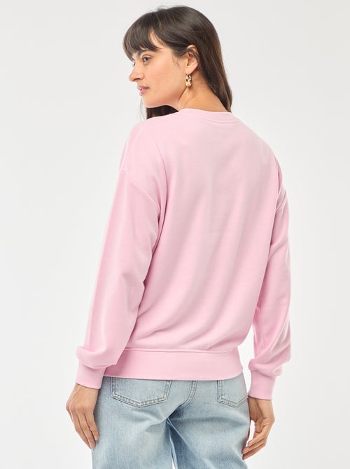 Felpa girocollo in french terry tinta unita - Kiabi Felpa girocollo in french terry tinta unita - Kiabi