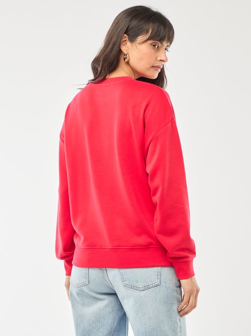 Felpa girocollo in french terry tinta unita - Kiabi Felpa girocollo in french terry tinta unita - Kiabi