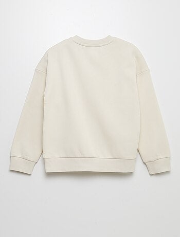 Felpa girocollo stampata - collezione facile da indossare