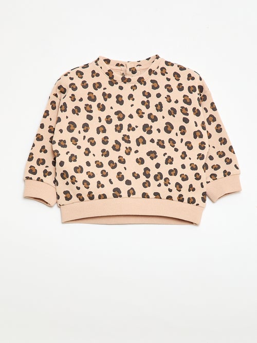 Felpa girocollo stampata - Kiabi