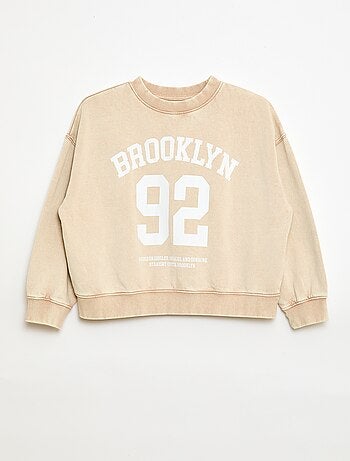 Felpa girocollo stampata