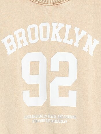 Felpa girocollo stampata