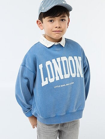 Felpa girocollo stampata