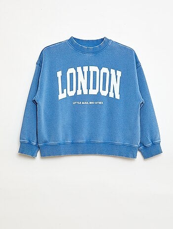 Felpa girocollo stampata