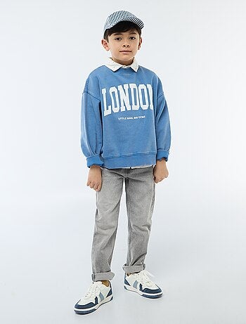 Felpa girocollo stampata