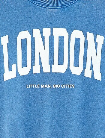 Felpa girocollo stampata