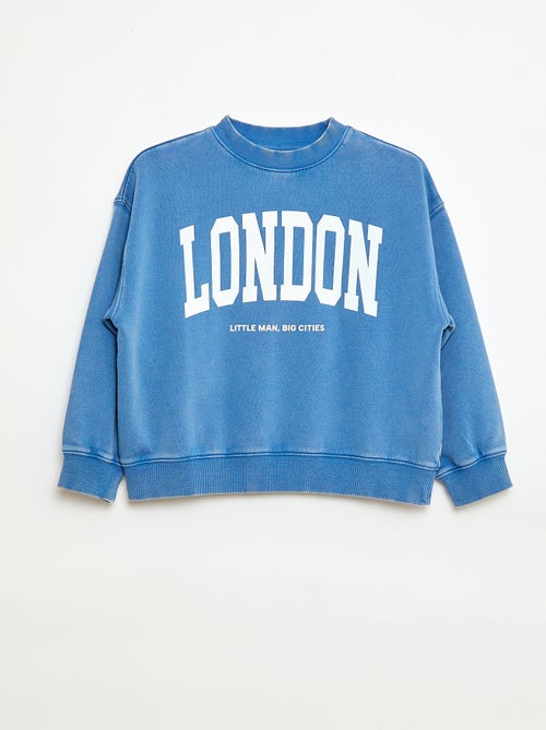 Felpa girocollo stampata - Kiabi