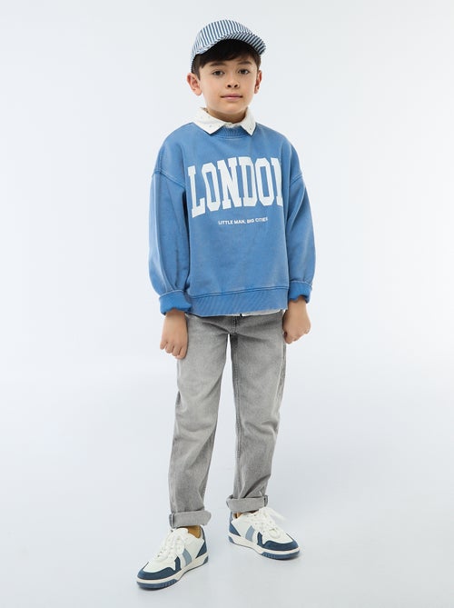 Felpa girocollo stampata - Kiabi