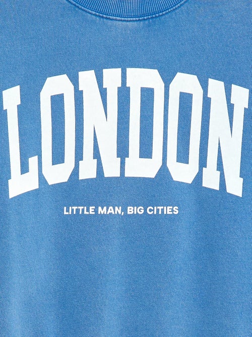 Felpa girocollo stampata - Kiabi