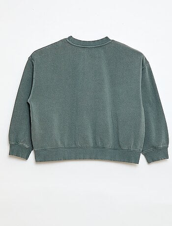 Felpa girocollo stampata