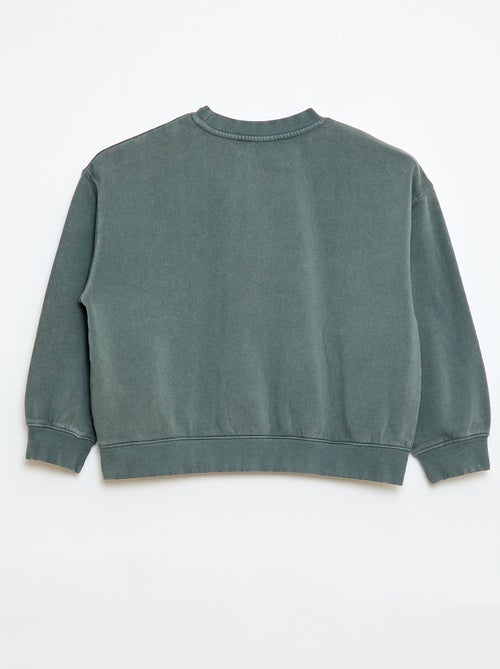 Felpa girocollo stampata - Kiabi