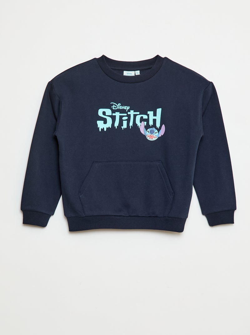Felpa girocollo 'Stitch' Blu - Kiabi