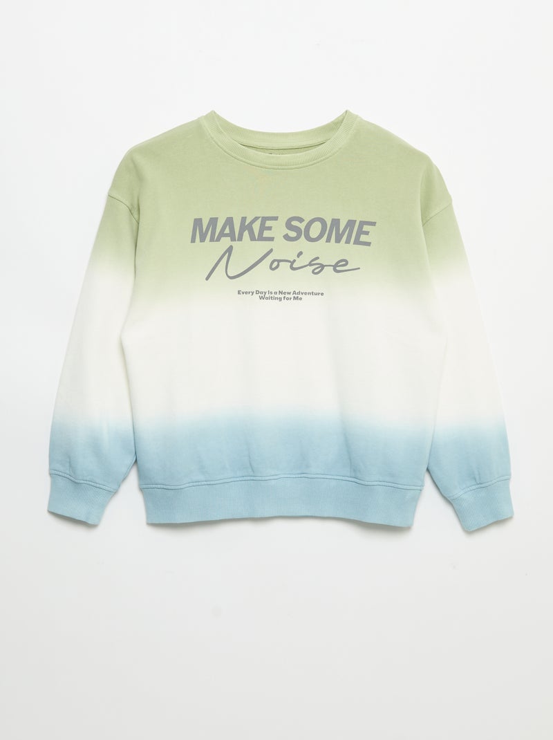 Felpa girocollo tie-dye stampata Blu - Kiabi