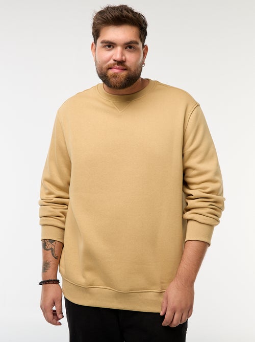 Felpa girocollo tinta unita - Kiabi