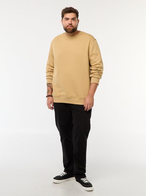 Felpa girocollo tinta unita - Kiabi