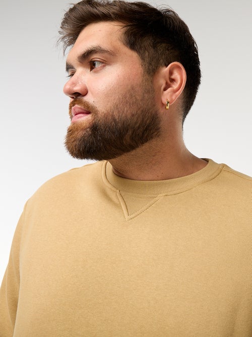 Felpa girocollo tinta unita - Kiabi