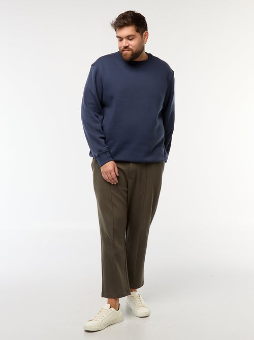 Felpa girocollo tinta unita - Kiabi