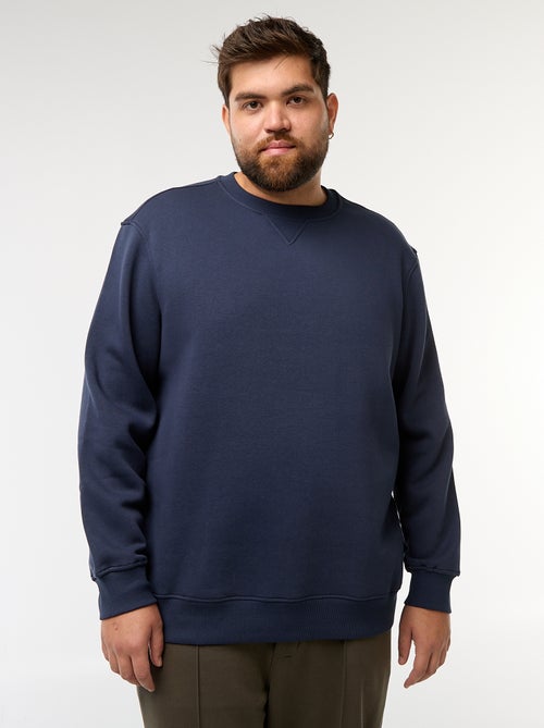 Felpa girocollo tinta unita - Kiabi