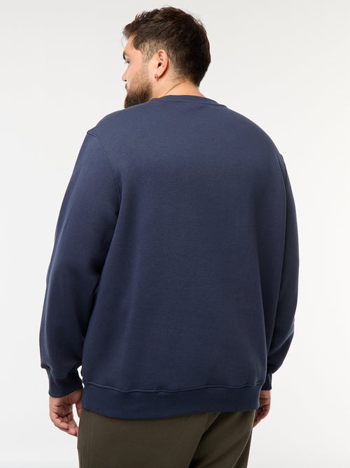 Felpa girocollo tinta unita - Kiabi