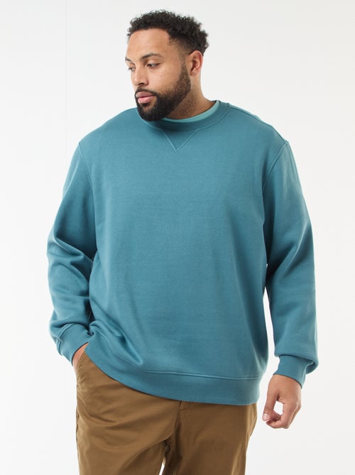 Felpa girocollo tinta unita - Kiabi Felpa girocollo tinta unita - Kiabi