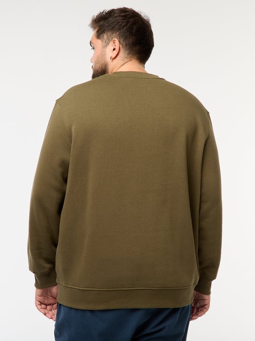 Felpa girocollo tinta unita - Kiabi