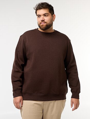 Felpa girocollo tinta unita