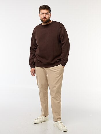 Felpa girocollo tinta unita