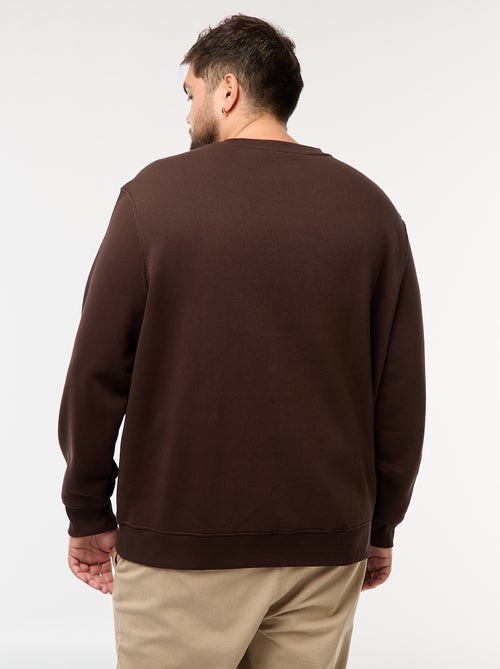 Felpa girocollo tinta unita - Kiabi