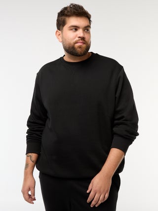 Felpa girocollo tinta unita