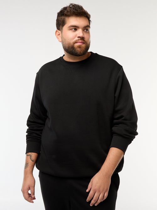 Felpa girocollo tinta unita - Kiabi