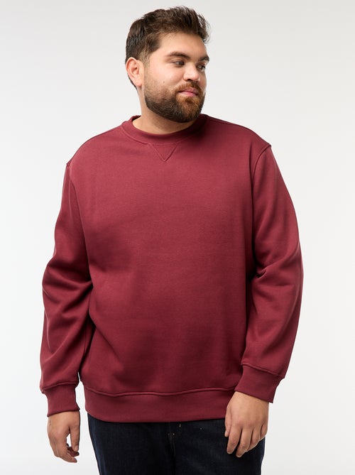 Felpa girocollo tinta unita - Kiabi