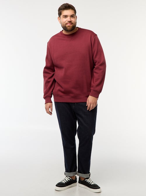 Felpa girocollo tinta unita - Kiabi