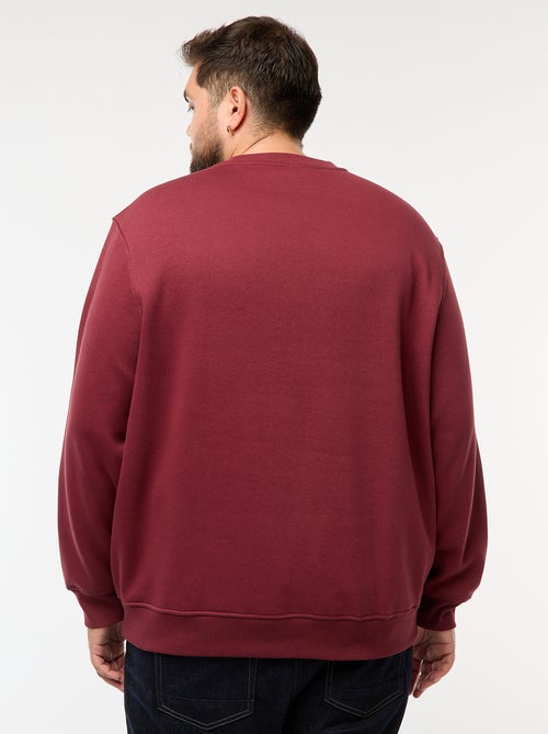 Felpa girocollo tinta unita - Kiabi