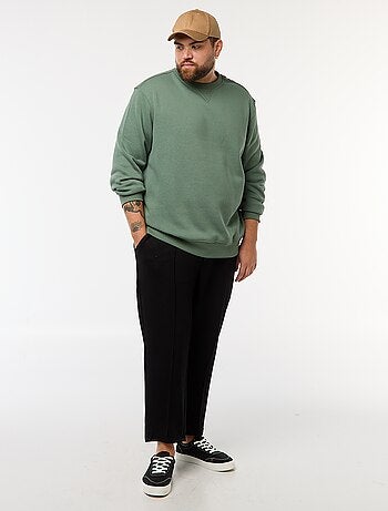 Felpa girocollo tinta unita