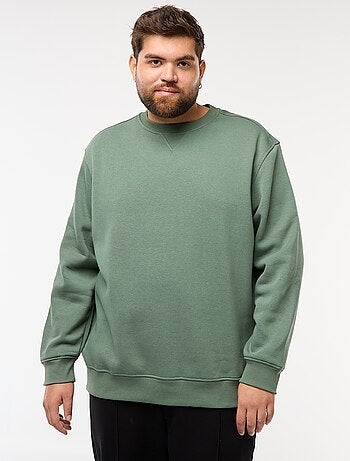 Felpa girocollo tinta unita