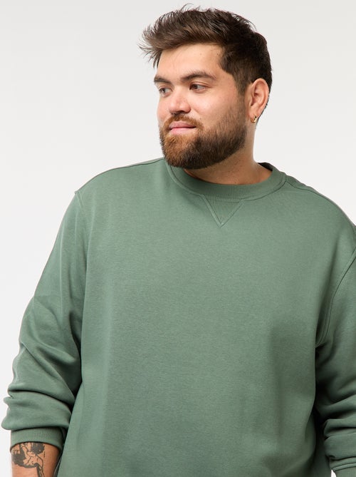 Felpa girocollo tinta unita - Kiabi