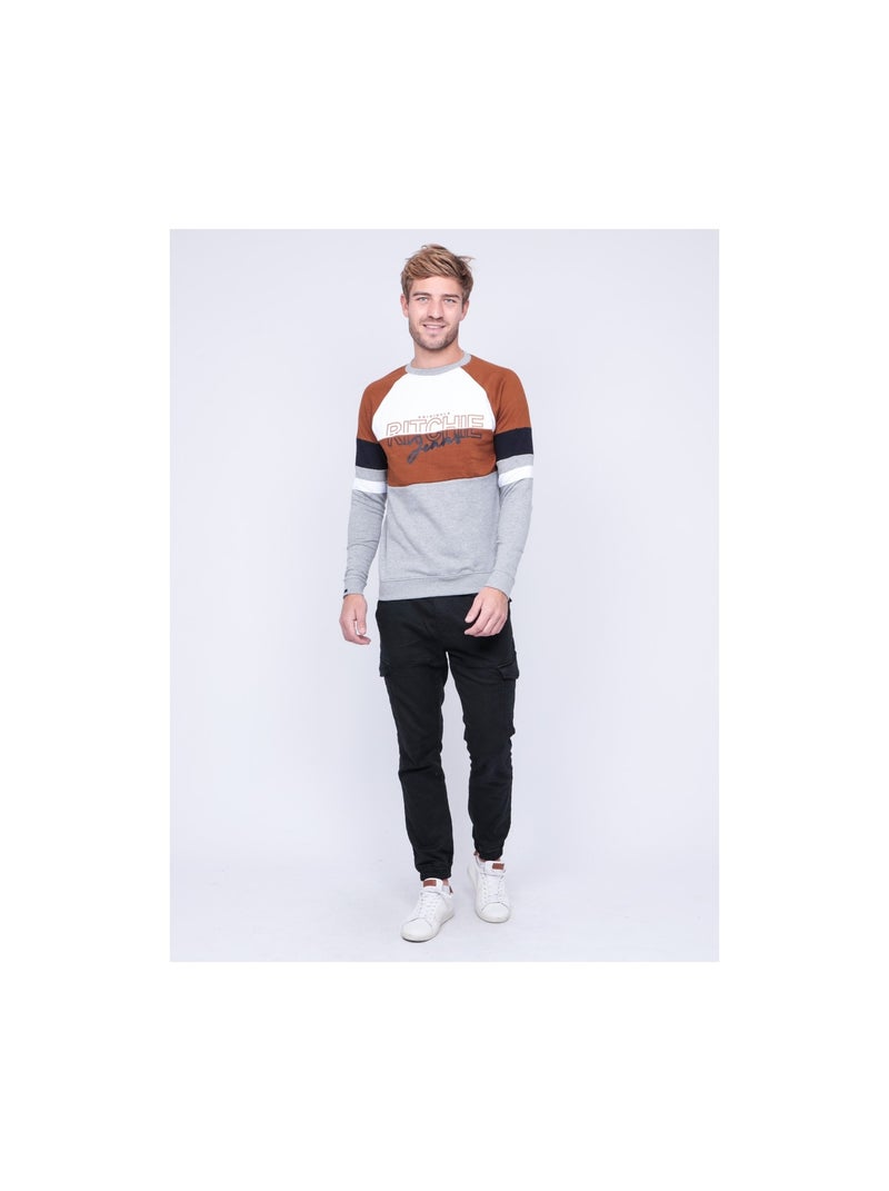 Felpa girocollo WOLBERT Marrone glacé - Kiabi