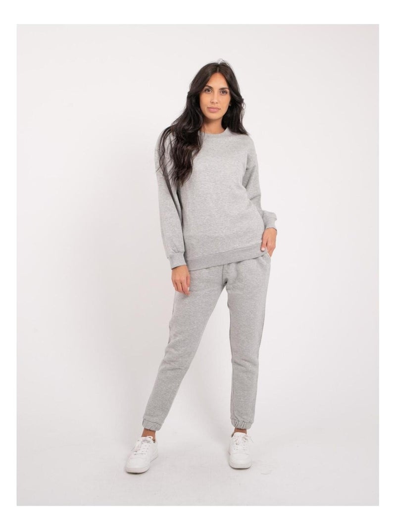 Felpa girocollo YORK Grigio - Kiabi