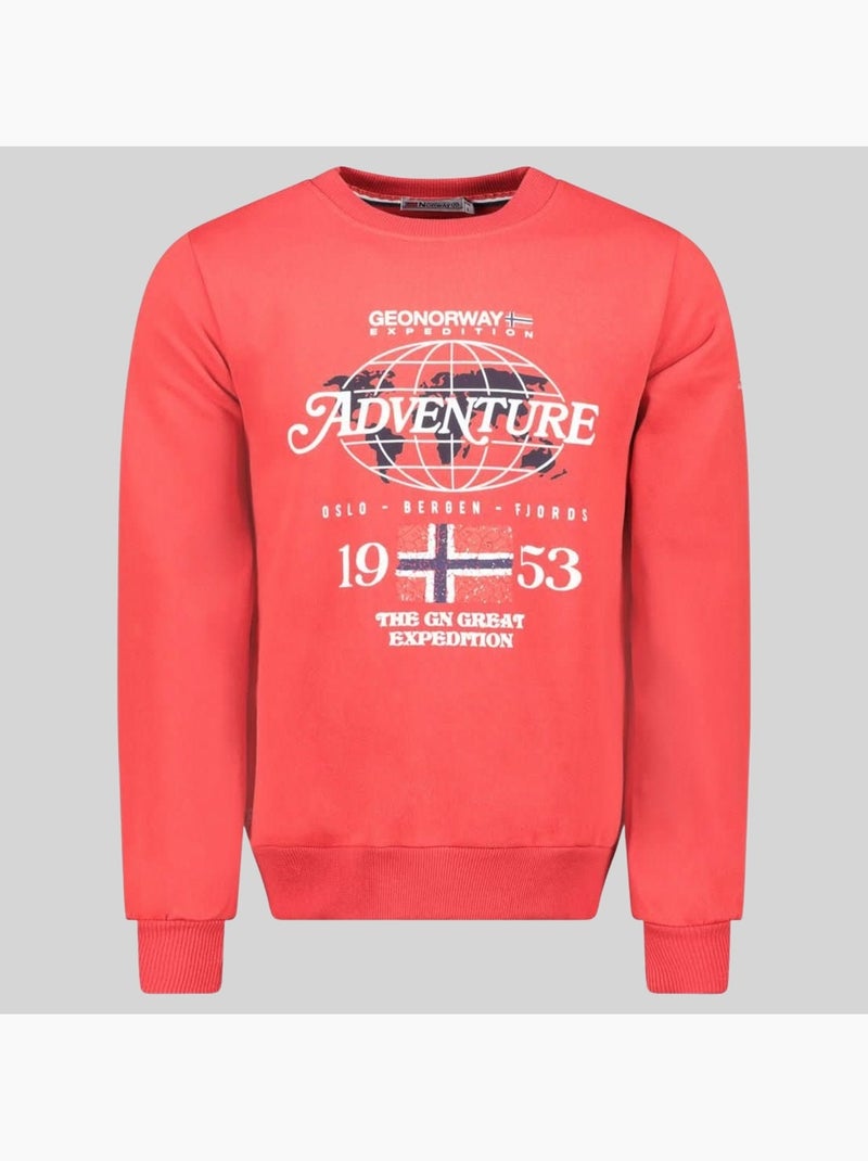 Felpa golkovitz – geographical norway Rosso - Kiabi