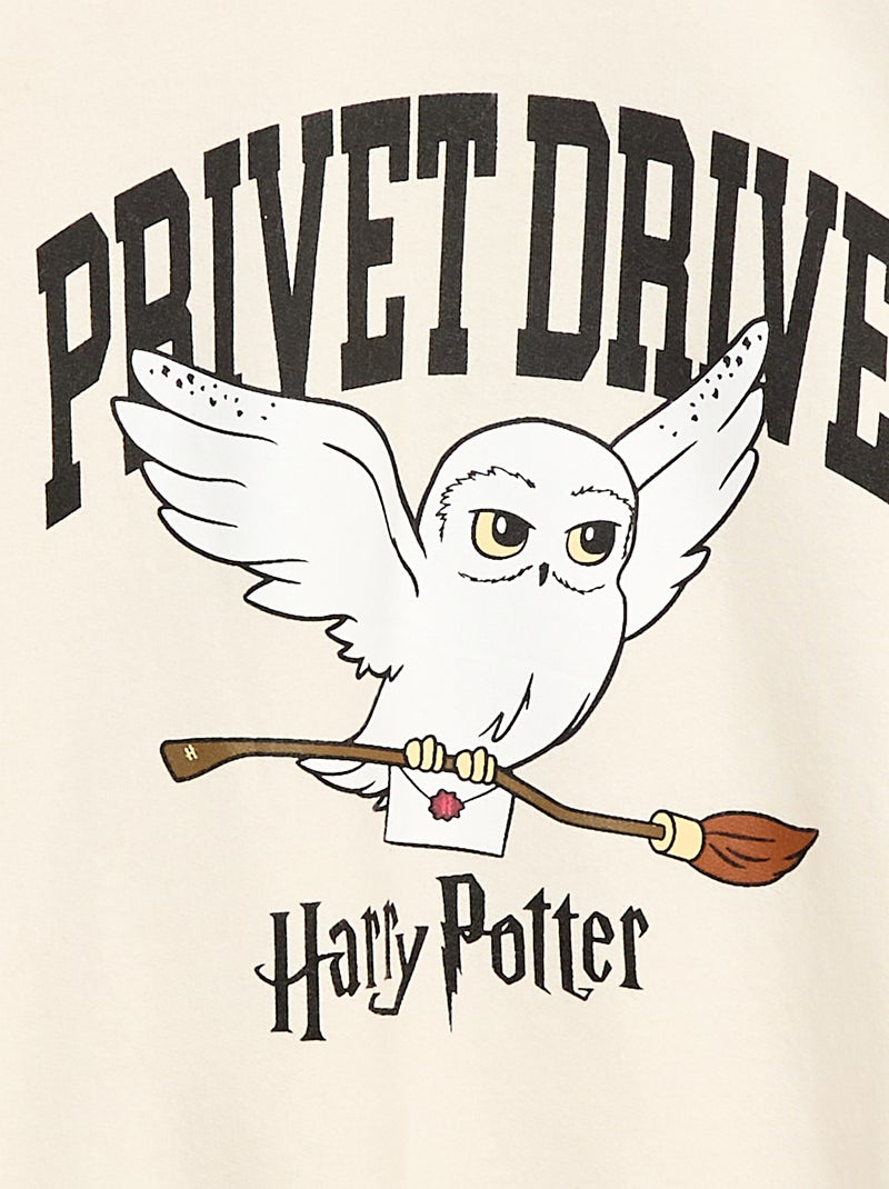 Felpa 'Harry Potter' in felpa garzata morbida e calda Bianco - Kiabi