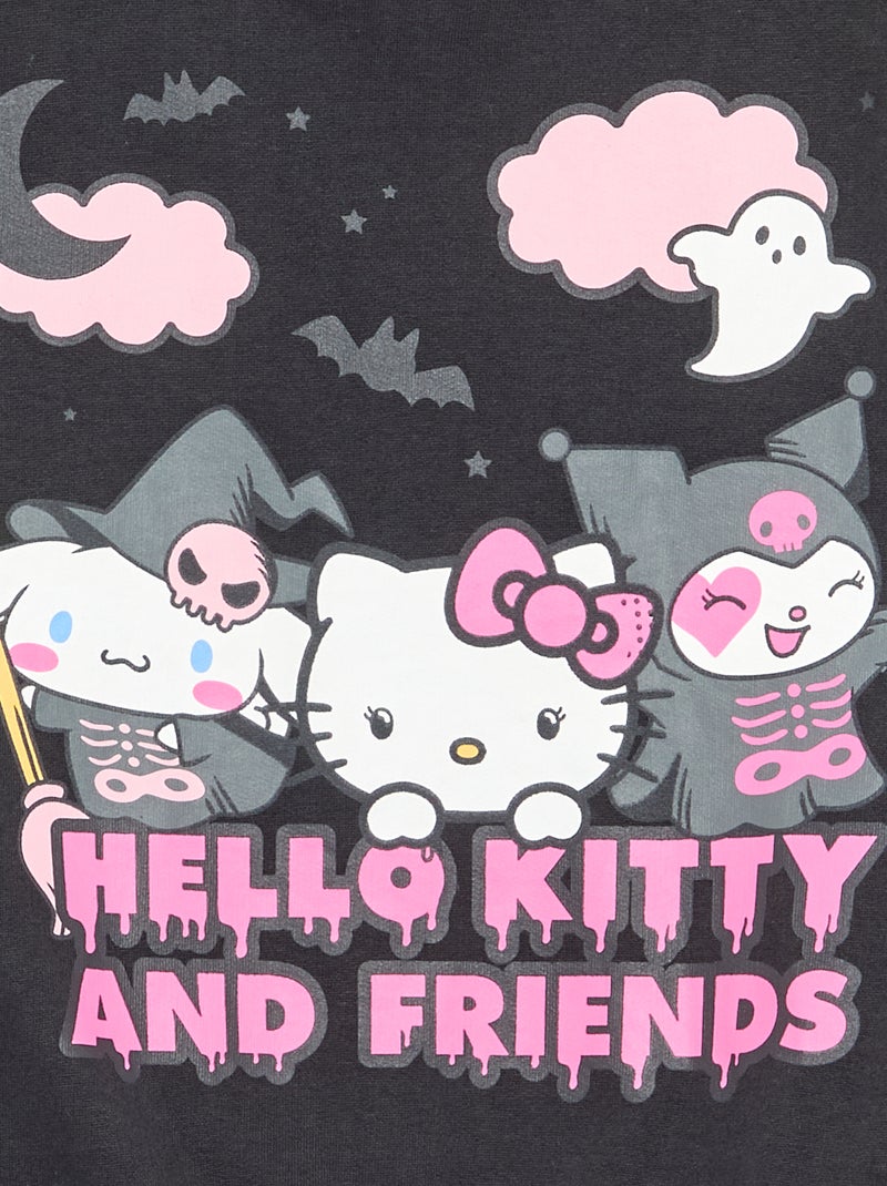 Felpa 'Hello Kitty' a maniche lunghe Nero - Kiabi