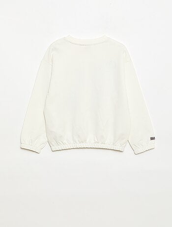 Felpa 'Hello Kitty' con stampe e ricami